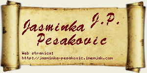 Jasminka Pešaković vizit kartica